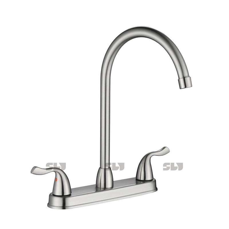SLY BRASS DUALLES HOT BOD BOD BOD BOAD TAP Kitchen Faucets CHROMED MIXER