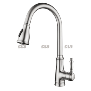 Sly New Modern Modern 304 صنابير المطبخ الفولاذ المقاوم للصدأ سحبت الخروج إلى أسفل المطبخ الخلاط بالوعة صنبور الحنفيات المطبخ