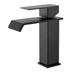 Sly Matte Black Factory Suckent Sink Sink Tapp Huck Wash Single Handle Basin Faucet