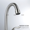 SLY NEW CANTERSETET BASIN TWO HOADE CHROME HOURTH FAUCET