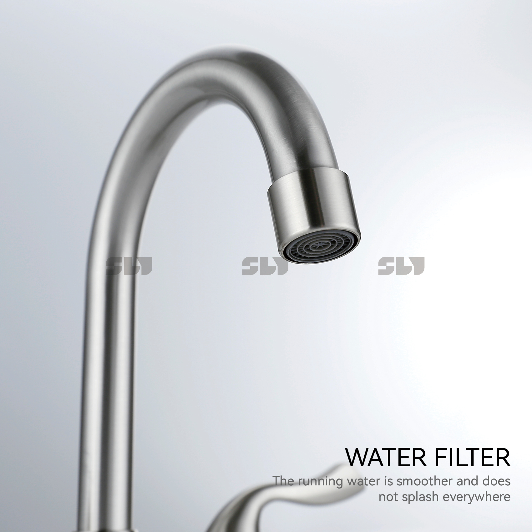 SLY NEW CANTERSETET BASIN TWO HOADE CHROME HOURTH FAUCET