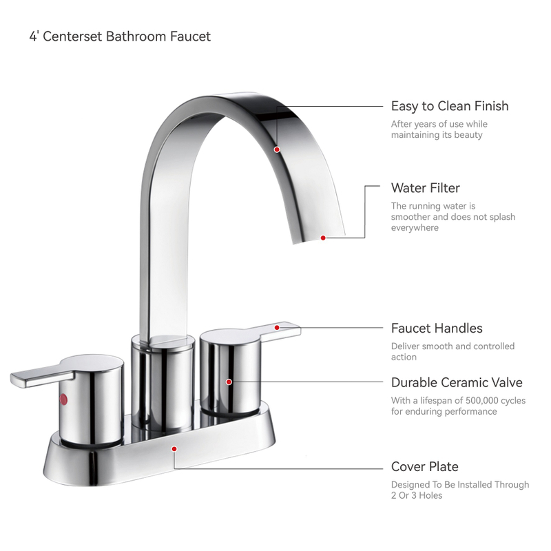 Sly Chrome Modern Best Bathroom Faucets Washbasin