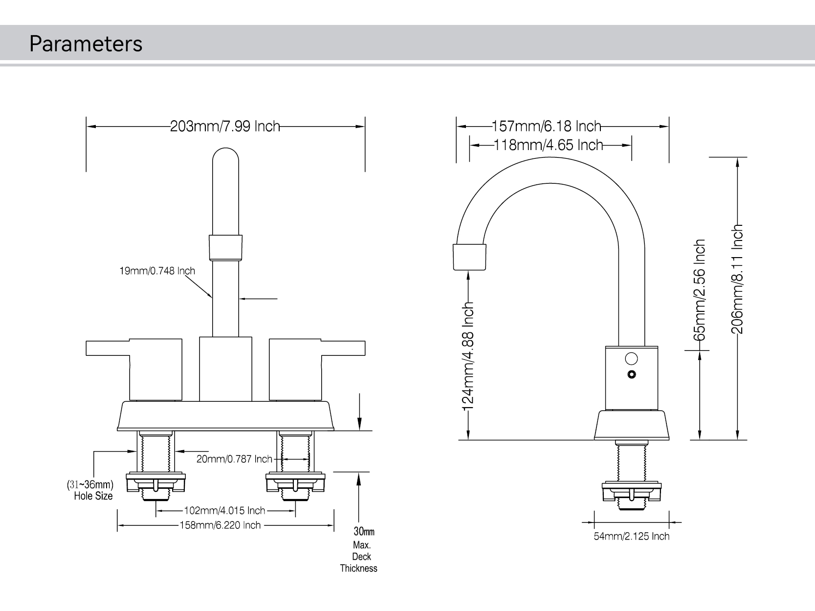 صنابير الحمام الأعلى تقييمًا