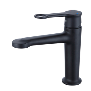 Sly Brass Matte Black Smart Home Basin Basin Tap Brass Brass Barucet مع مقبض وثقب واحد