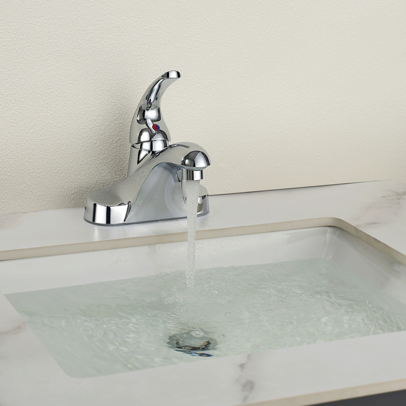 Samliyu Chrome Bathin Basin Faucet Tap Mixer Hot Barch Basin Water Tap Bath and Dust Room Coots