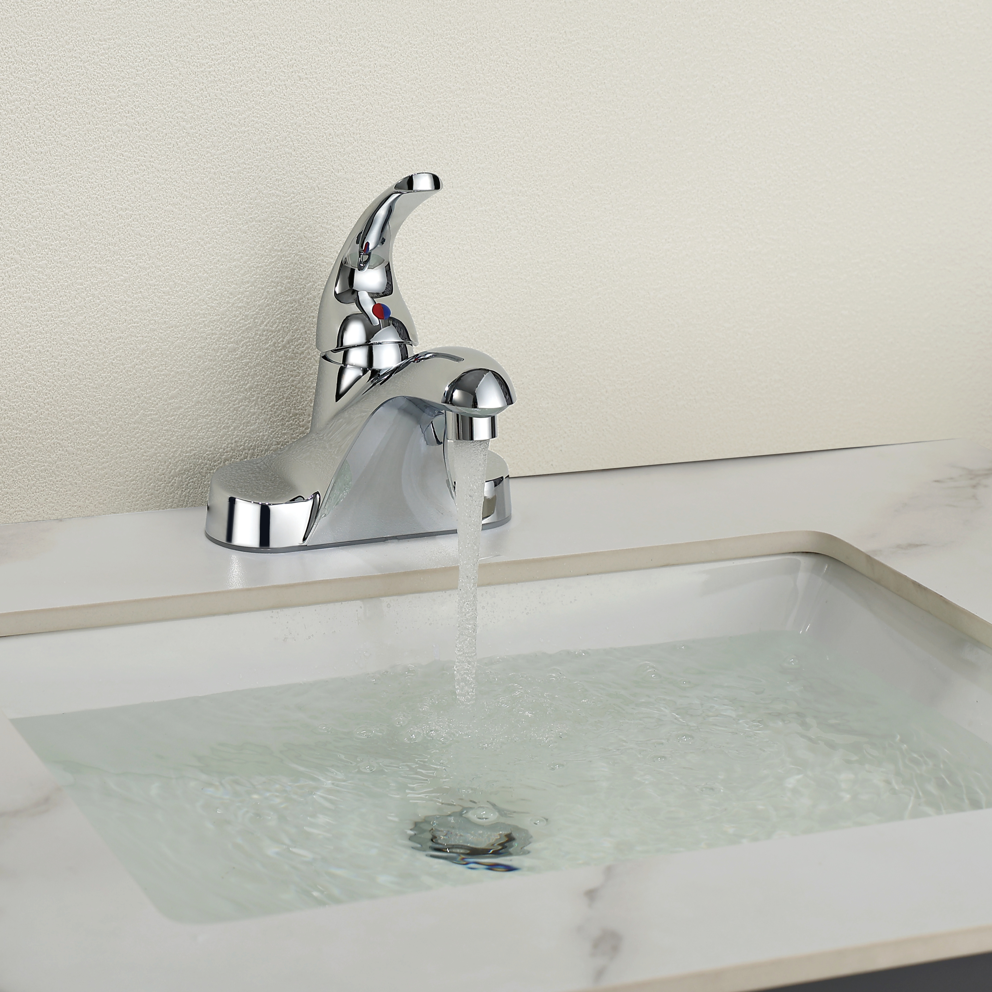 Samliyu Chrome Bathin Basin Faucet Tap Mixer Hot Barch Basin Water Tap Bath and Dust Room Coots