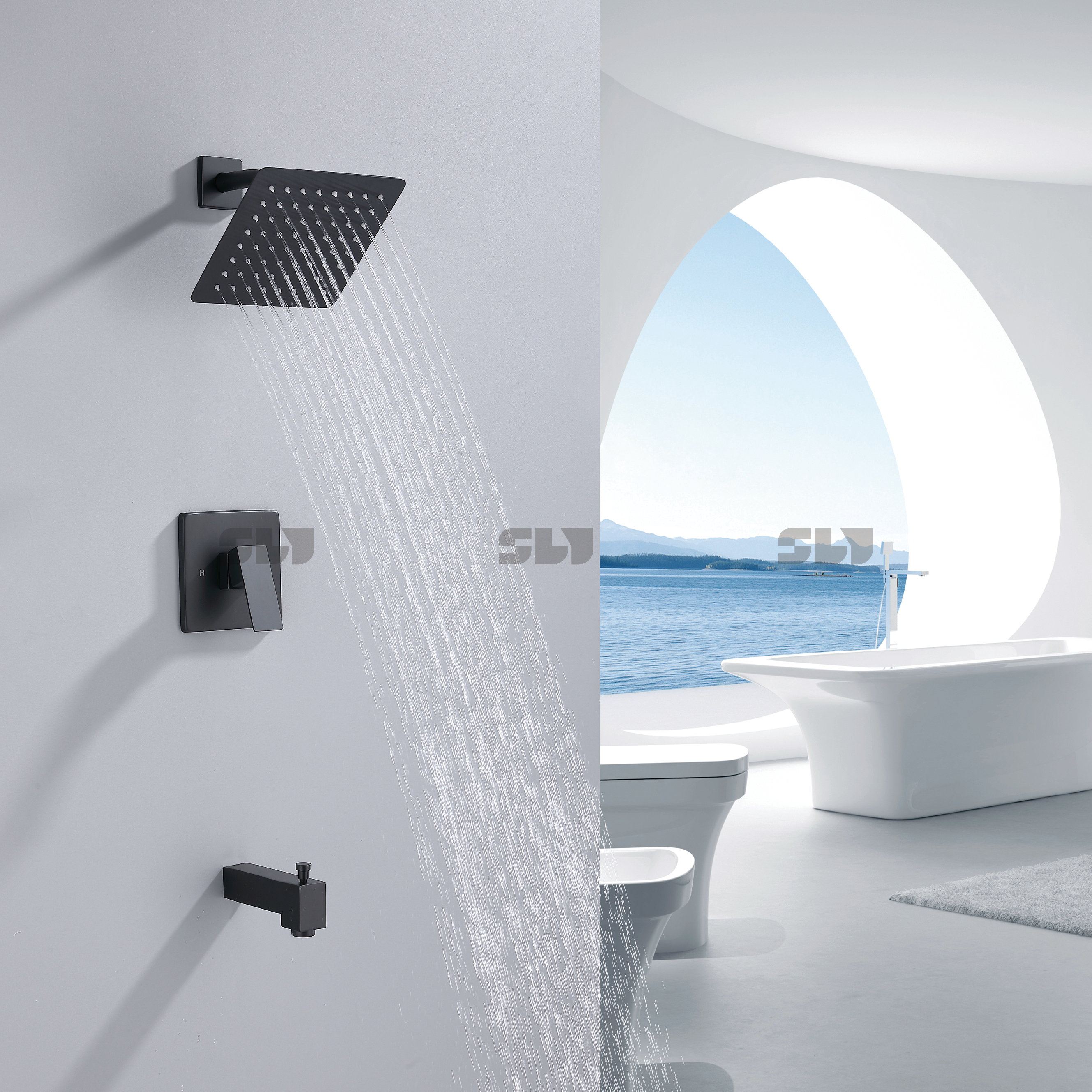 نظام الدش البرونزي المطلي بالزيت