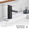 Sly Matte Black Discount Bathroom Single Lever Faucet Taps