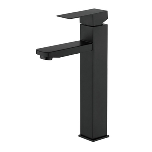 Sly Matte Black Single Handle Basin Basin Faucet Decked Houghed Cold Hot Water Bathroom Bathroom