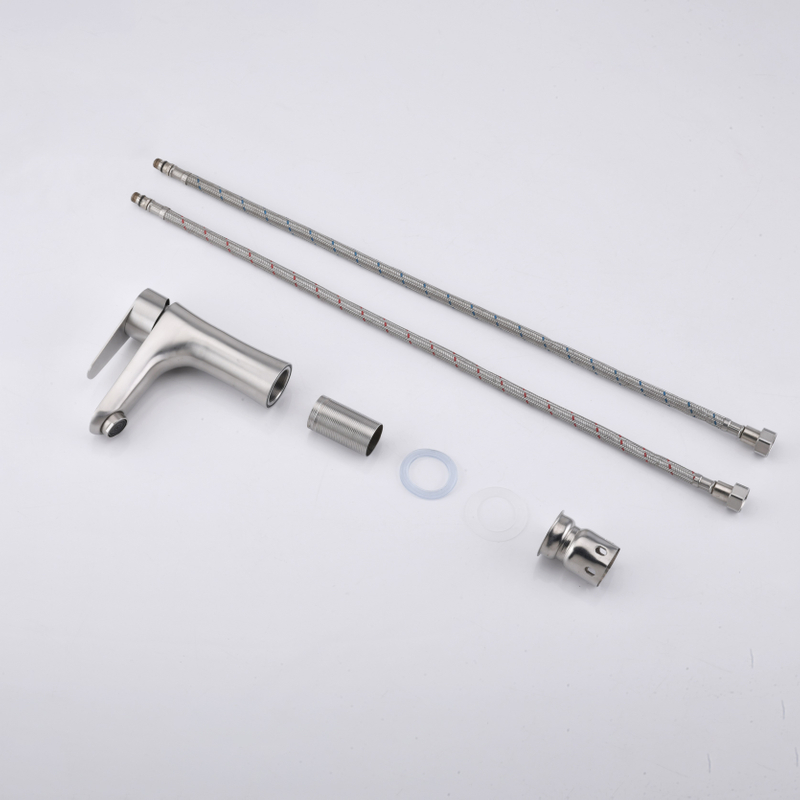 خليط الحمام النيكل النيكل الغرور حوض الصنبور شلال الخلاط صنابير مقبض واحد مقبض