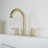Sly Sly Gold Gold Wash Basin Faucet على نطاق واسع 8 بوصة 3 ثقب الحوض الحوض المرحاض