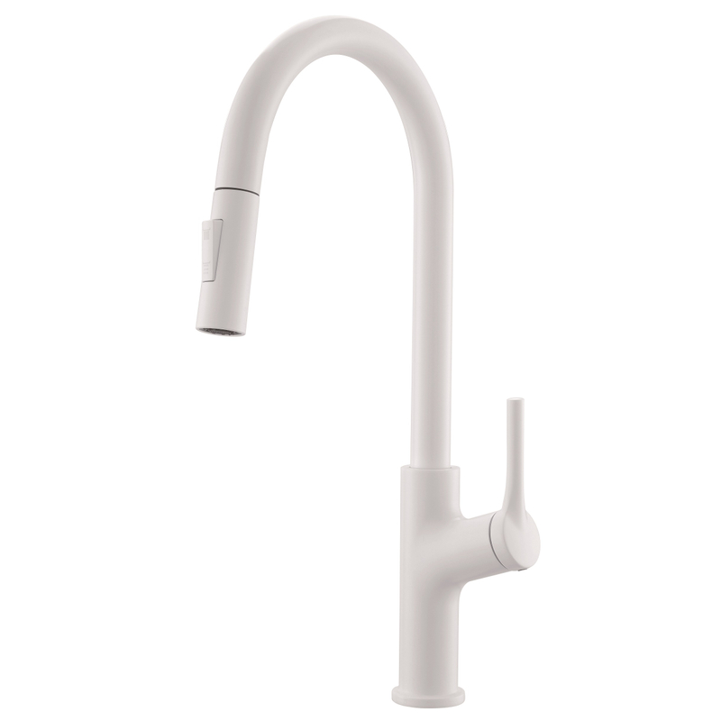 Sly Chrome Sink Faucet مع جدار البخاخ جبل جبل سحب صنبور المطبخ