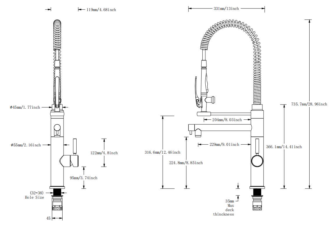 أفضل صنبور المطبخ هبوط